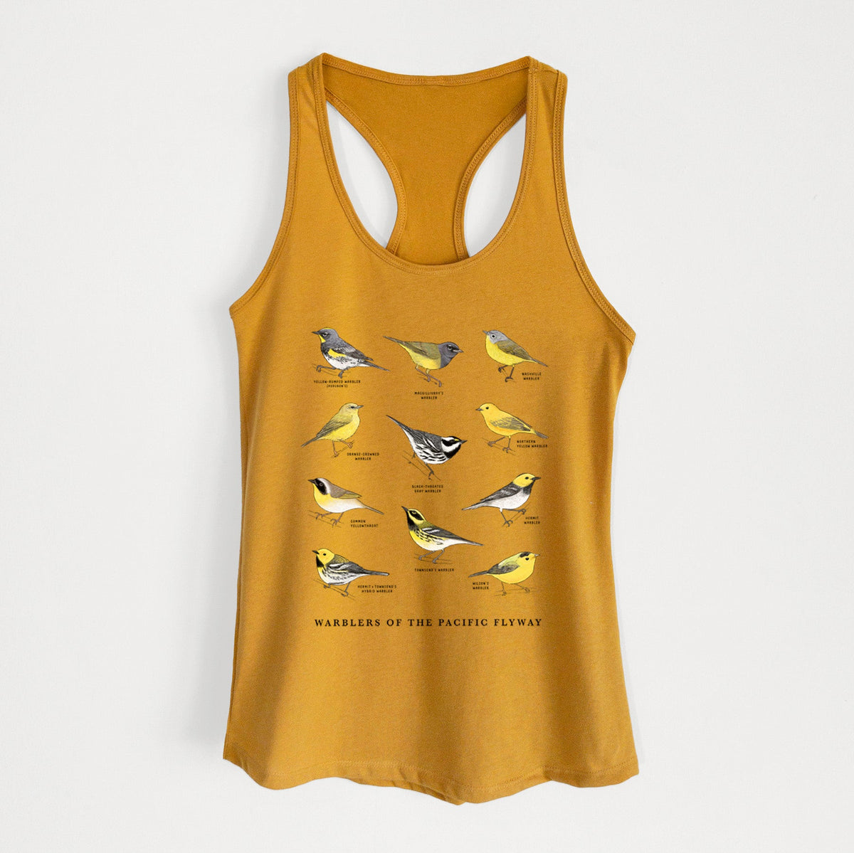 Warblers of the Pacific Flyway - Women's Racerback Tanktop