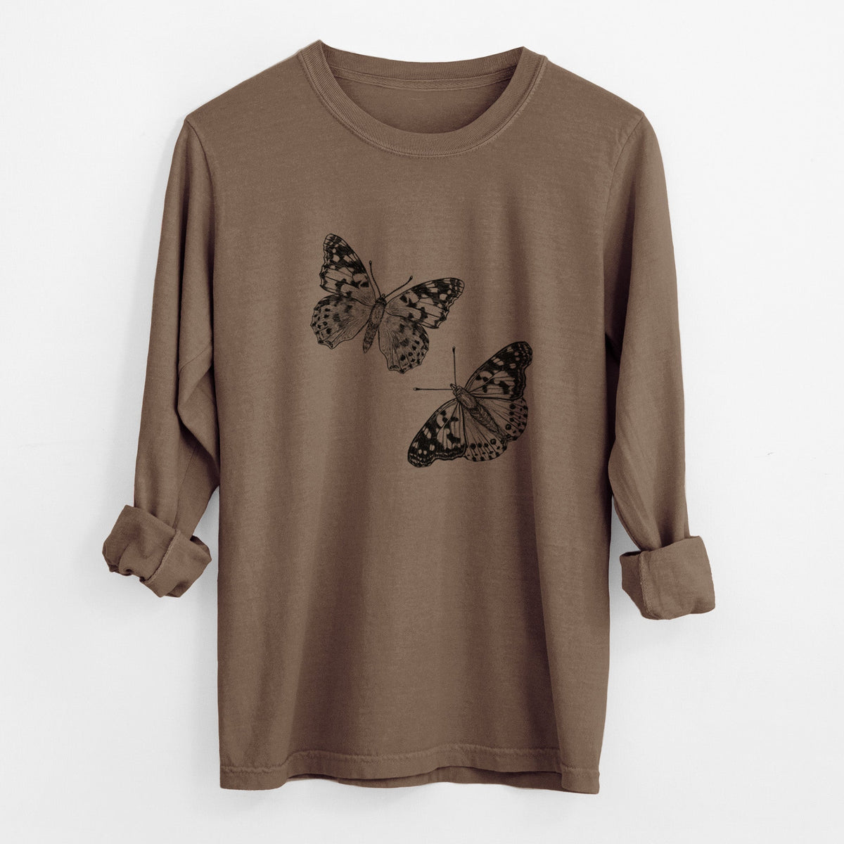 Painted Lady Butterflies - Unisex Comfort Colors 100% Cotton Long Sleeve