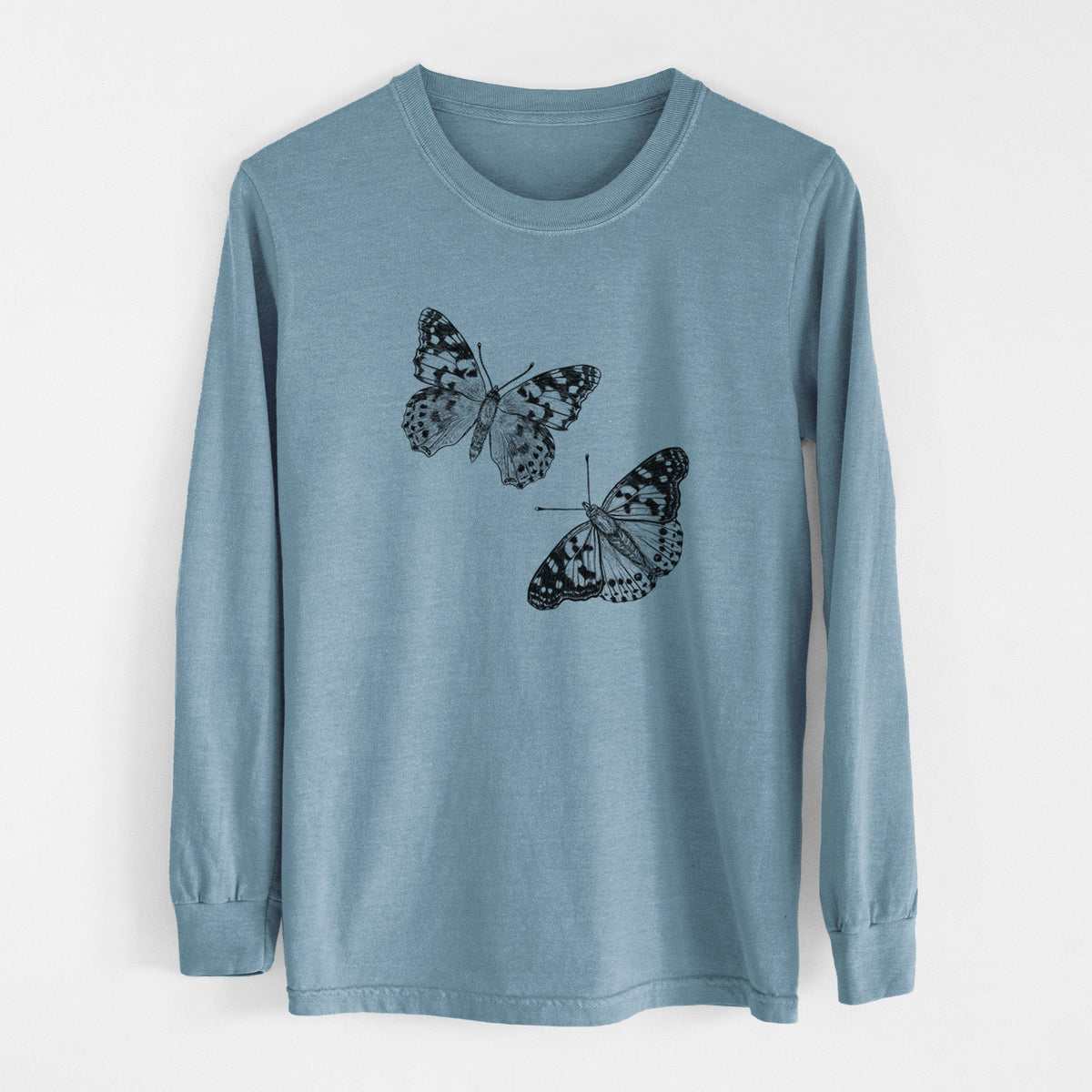 Painted Lady Butterflies - Unisex Comfort Colors 100% Cotton Long Sleeve