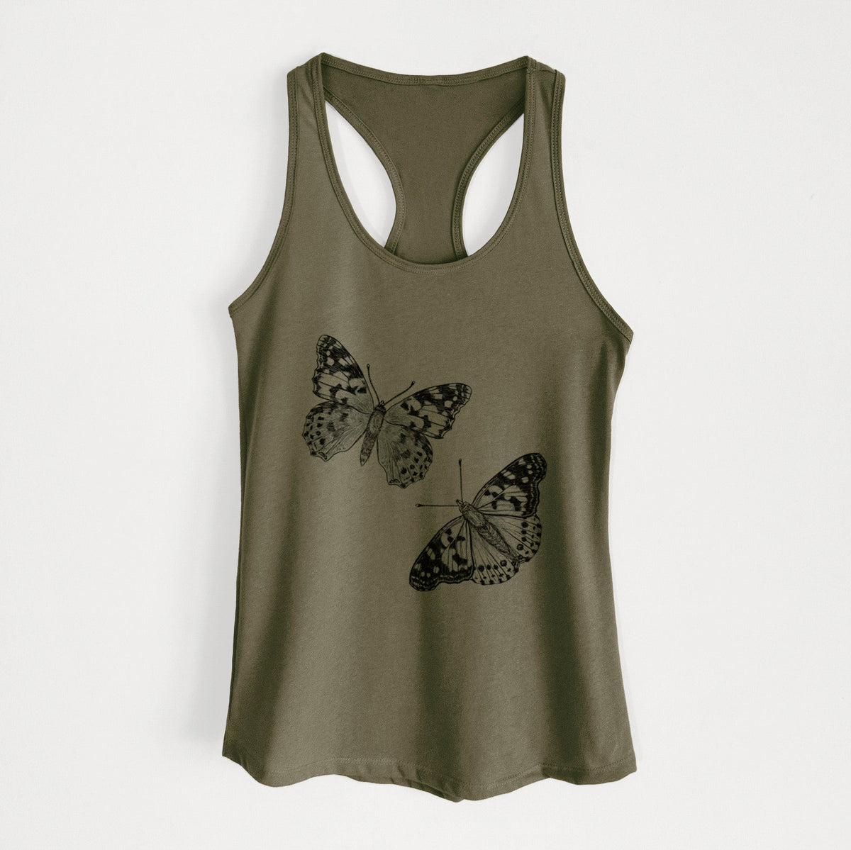 Painted Lady Butterflies - Women's Racerback Tanktop