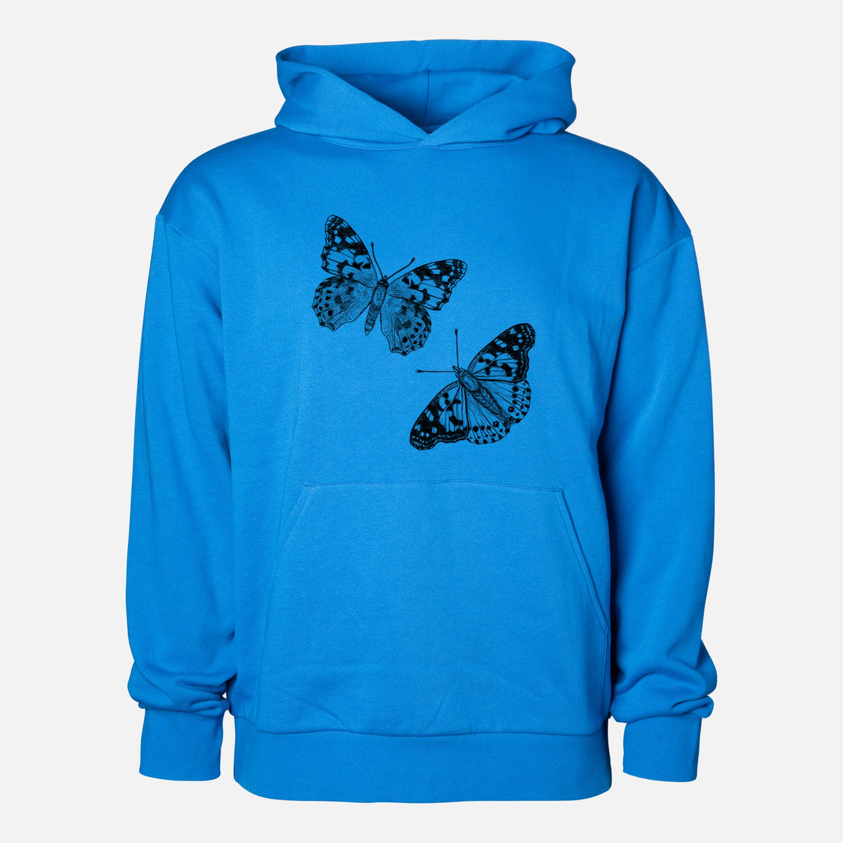 Painted Lady Butterflies  - Statement Midweight Hoodie