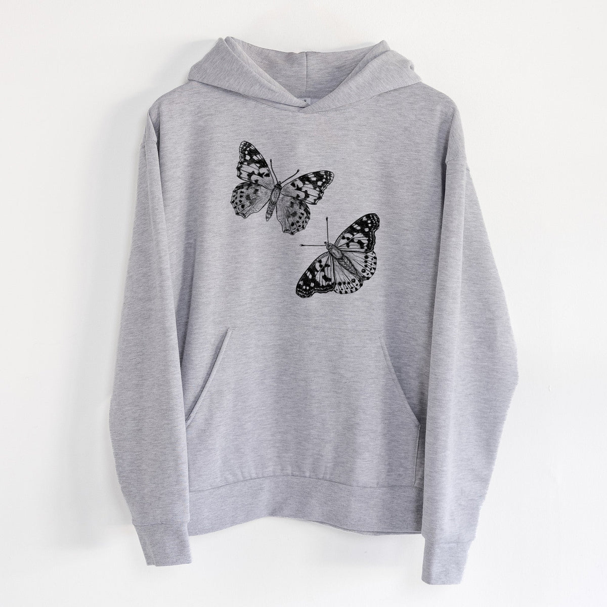 Painted Lady Butterflies  - Statement Midweight Hoodie
