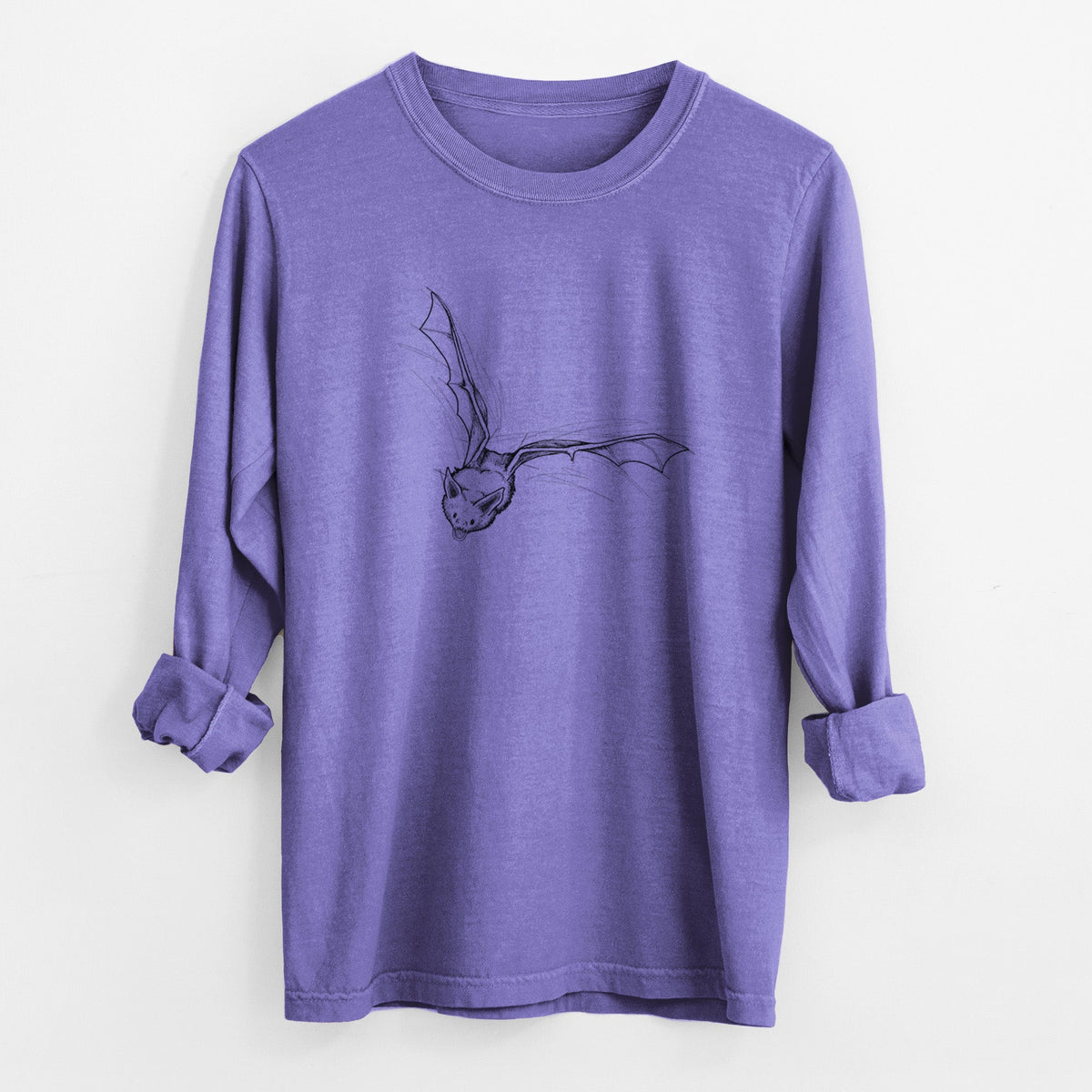 Pallid Bat - Antrozous pallidus - Unisex Comfort Colors 100% Cotton Long Sleeve