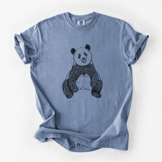 Ailuropoda melanoleuca - Giant Panda Sitting - Unisex Comfort Colors Garment-Dyed Heavyweight T-shirt