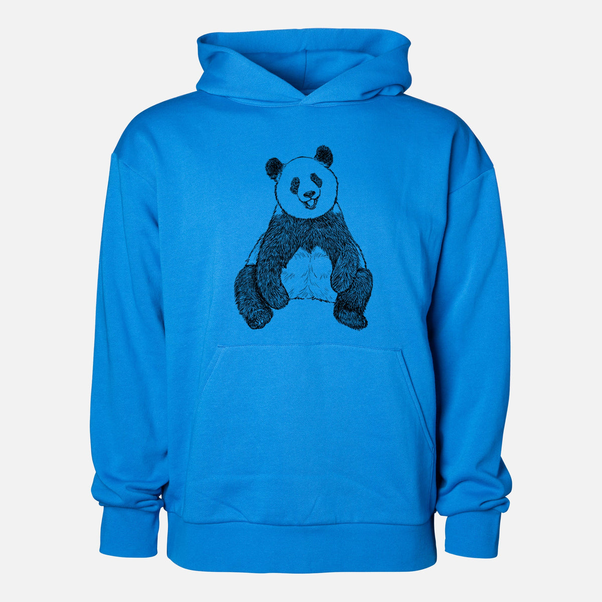Ailuropoda melanoleuca - Giant Panda Sitting  - Statement Midweight Hoodie