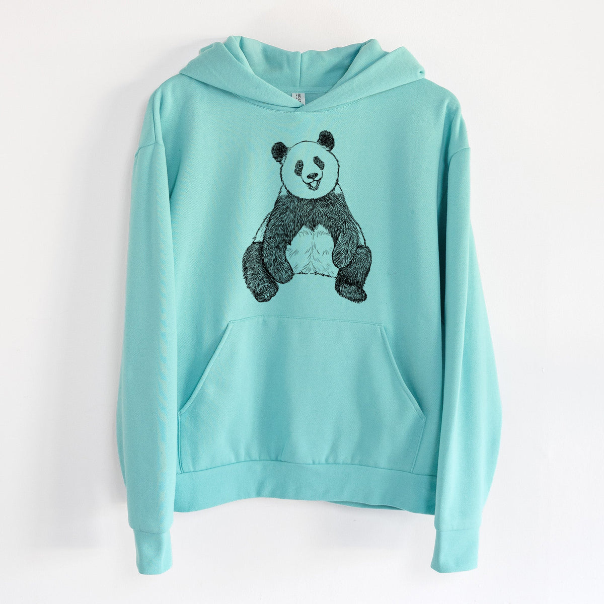 Ailuropoda melanoleuca - Giant Panda Sitting  - Statement Midweight Hoodie