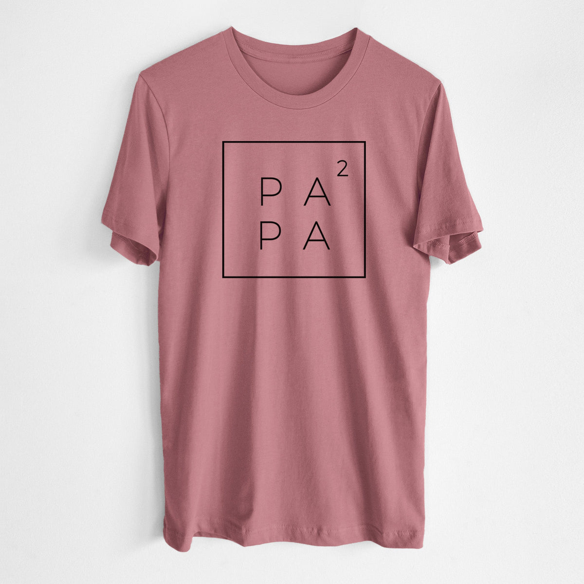 Papa to the 2nd Power Boxed - Lightweight 100% Cotton Unisex Crewneck