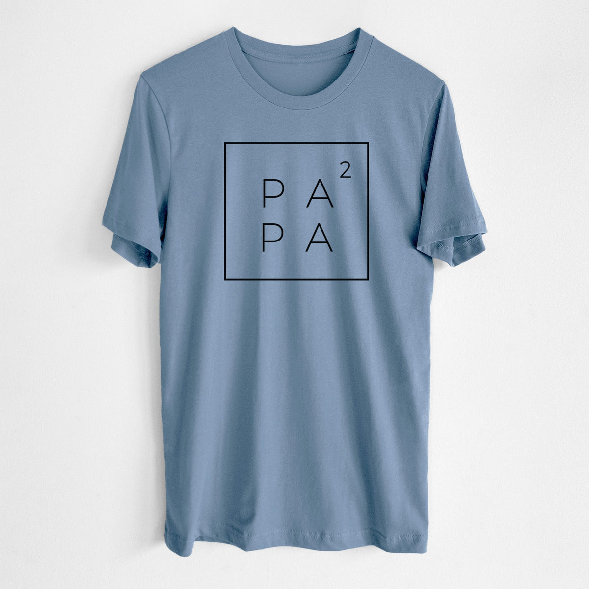 Papa to the 2nd Power Boxed - Lightweight 100% Cotton Unisex Crewneck