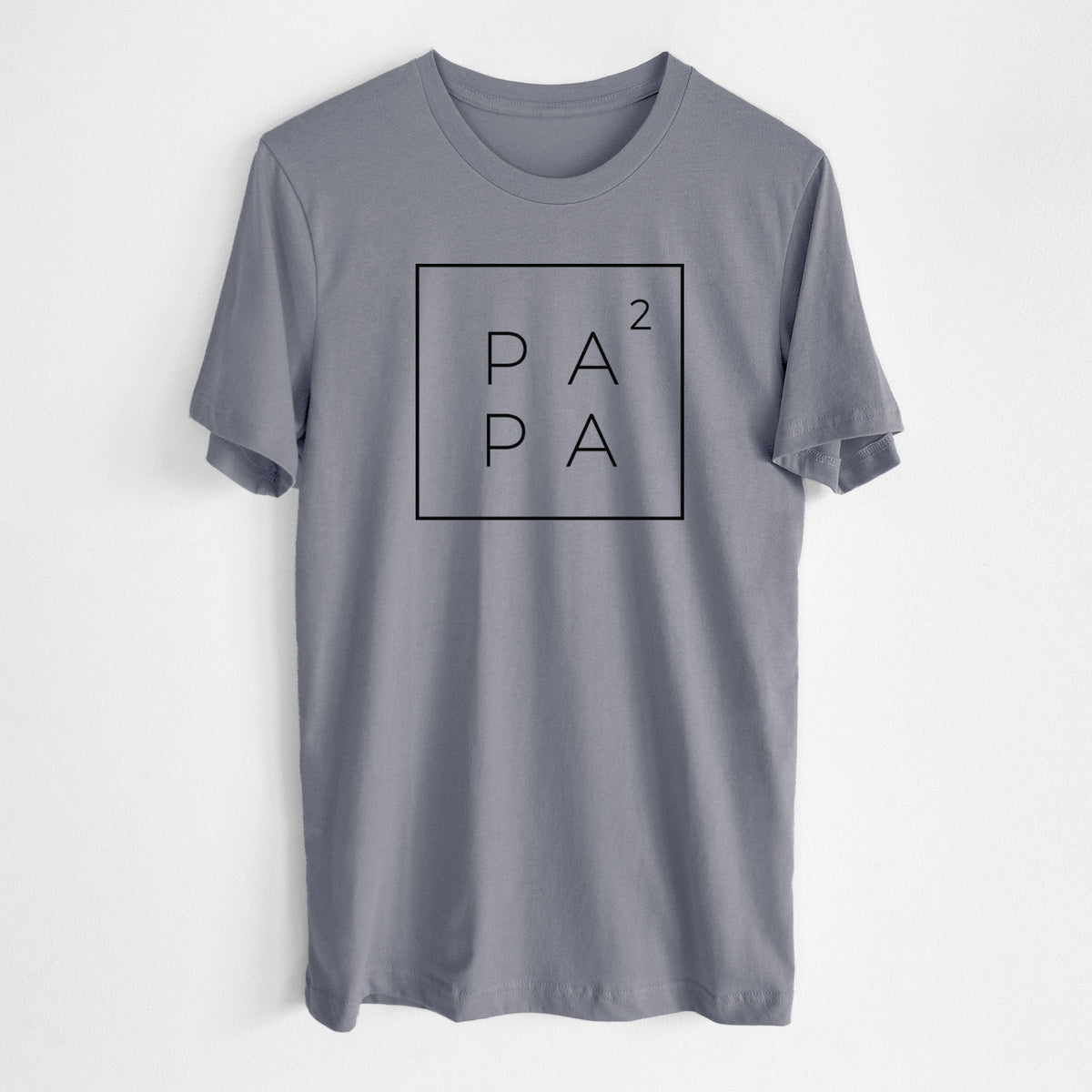 Papa to the 2nd Power Boxed - Lightweight 100% Cotton Unisex Crewneck
