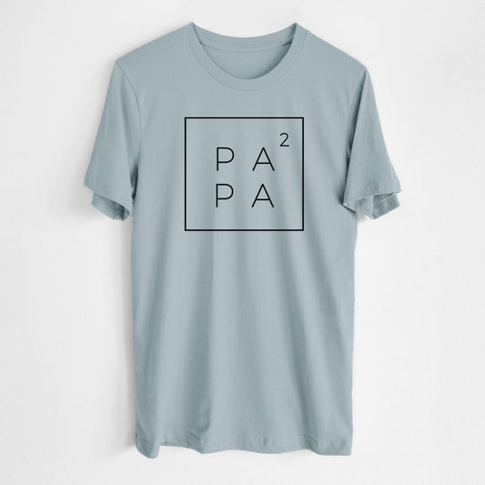 Papa to the 2nd Power Boxed - Lightweight 100% Cotton Unisex Crewneck