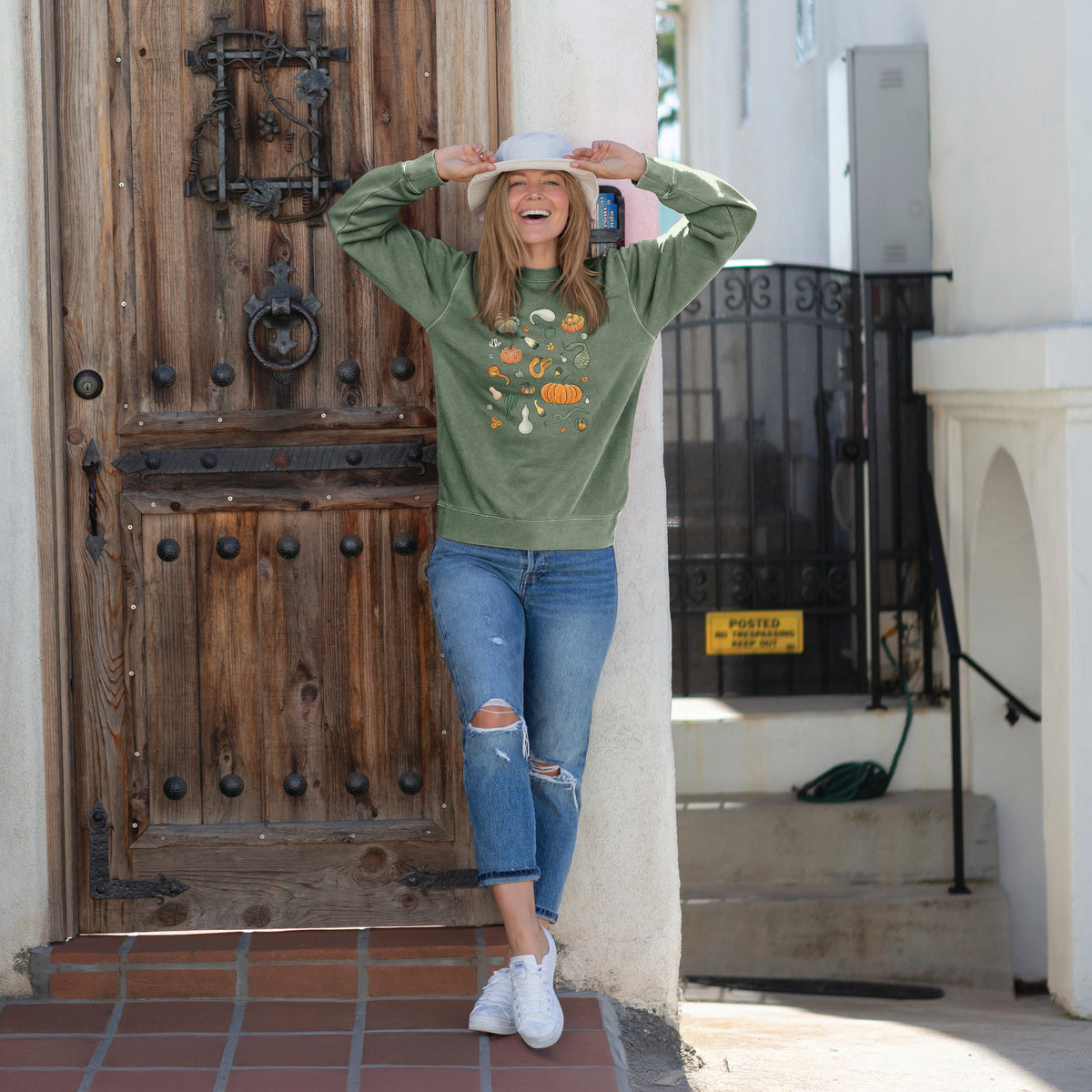 Pumpkin Patch Finds - Unisex Pigment Dyed Crew Sweatshirt