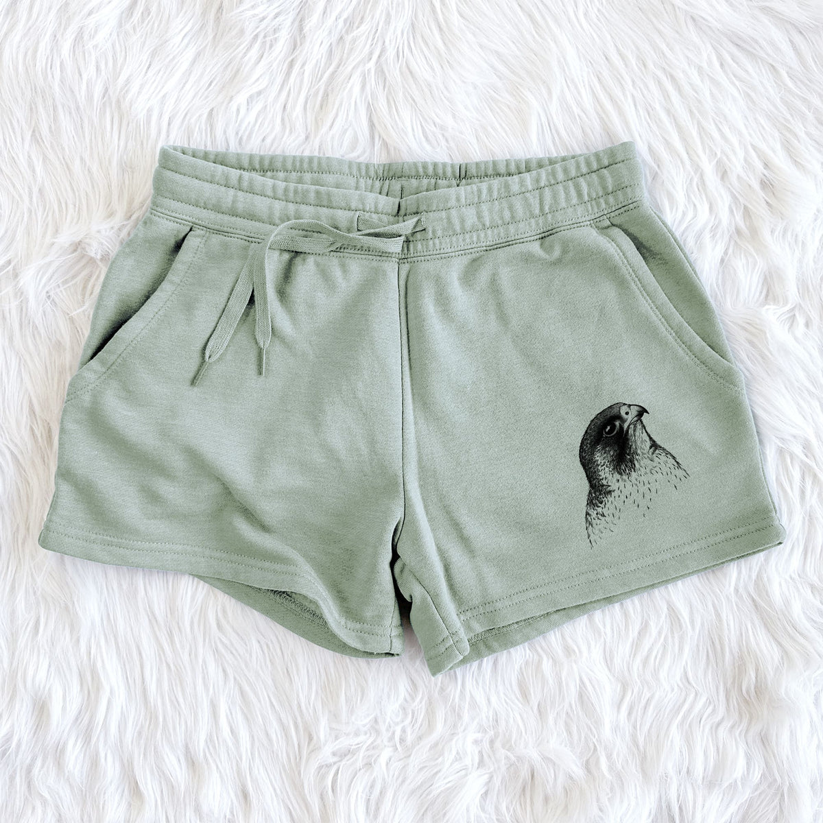 Peregrine Falcon - Falco peregrinus - Women's Cali Wave Shorts