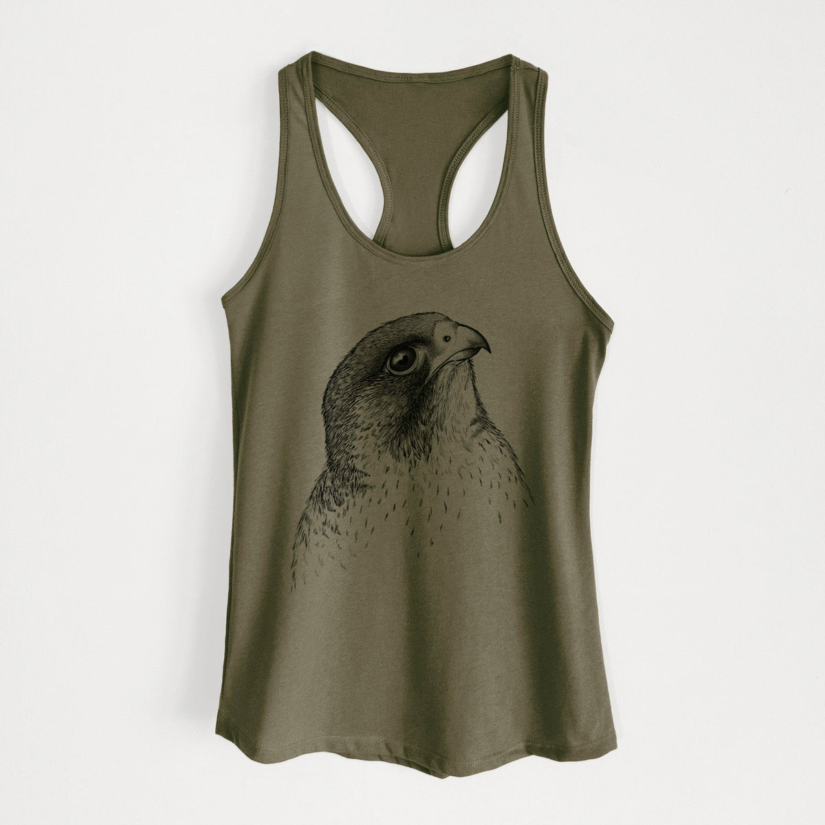 Peregrine Falcon - Falco peregrinus - Women's Racerback Tanktop