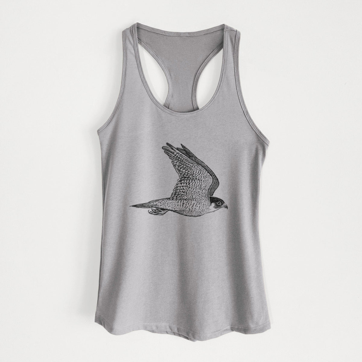 Flying Peregrine - Falco peregrinus - Women's Racerback Tanktop