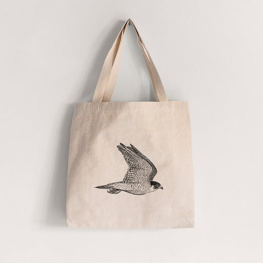 Flying Peregrine - Falco peregrinus - Tote Bag