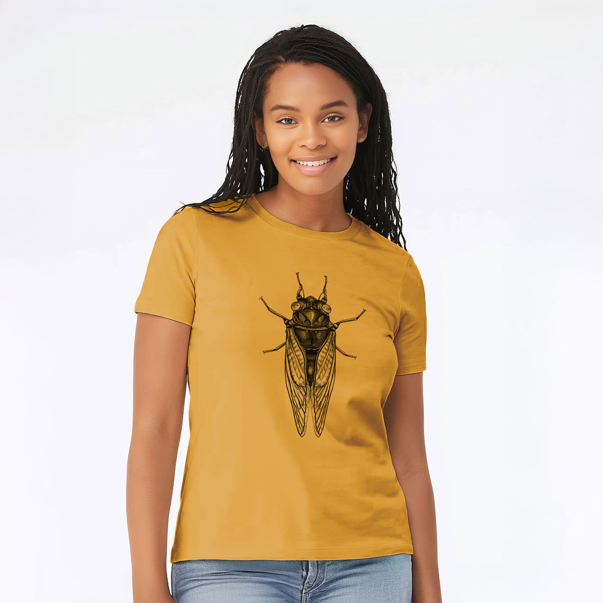 Pharoh Cicada - Magicicada septendecim - Women's Lightweight Relaxed Fit 100% Cotton Crewneck