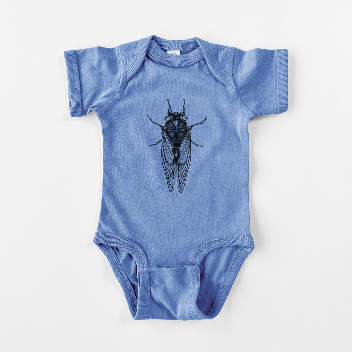 Pharoh Cicada - Magicicada septendecim - Baby Fine Jersey Bodysuit