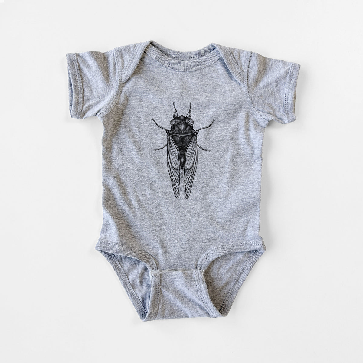 Pharoh Cicada - Magicicada septendecim - Baby Fine Jersey Bodysuit