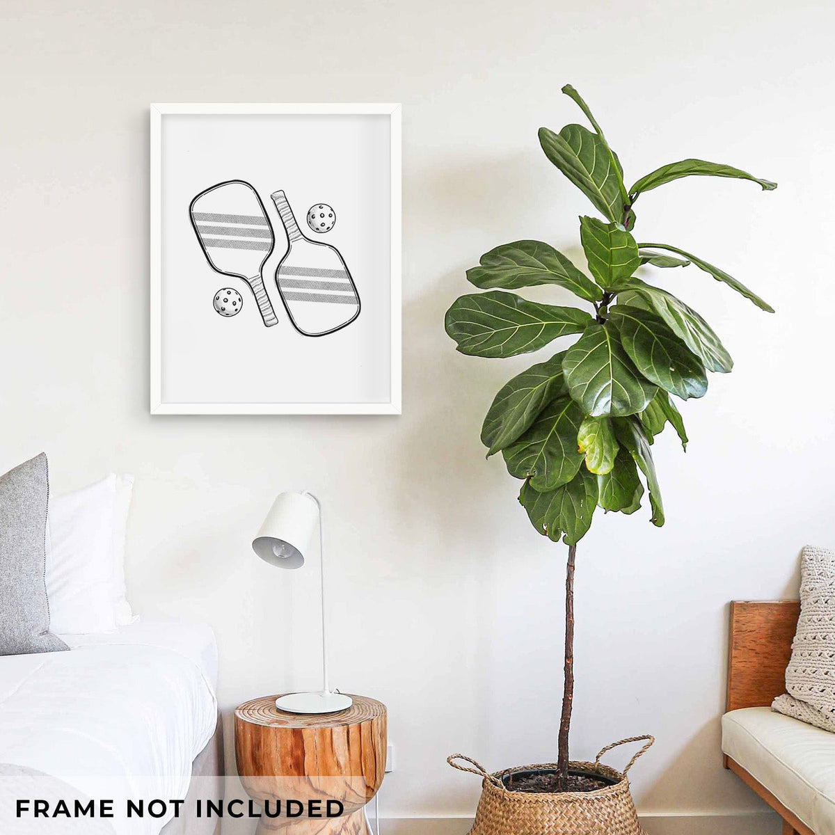 Pickleball Paddle Set - Fine Art Print