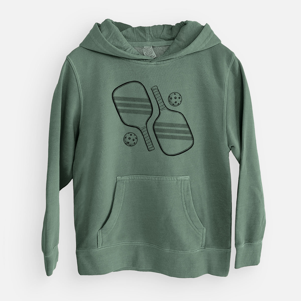 Pickleball Paddle Set - Youth Pigment Dyed Hoodie