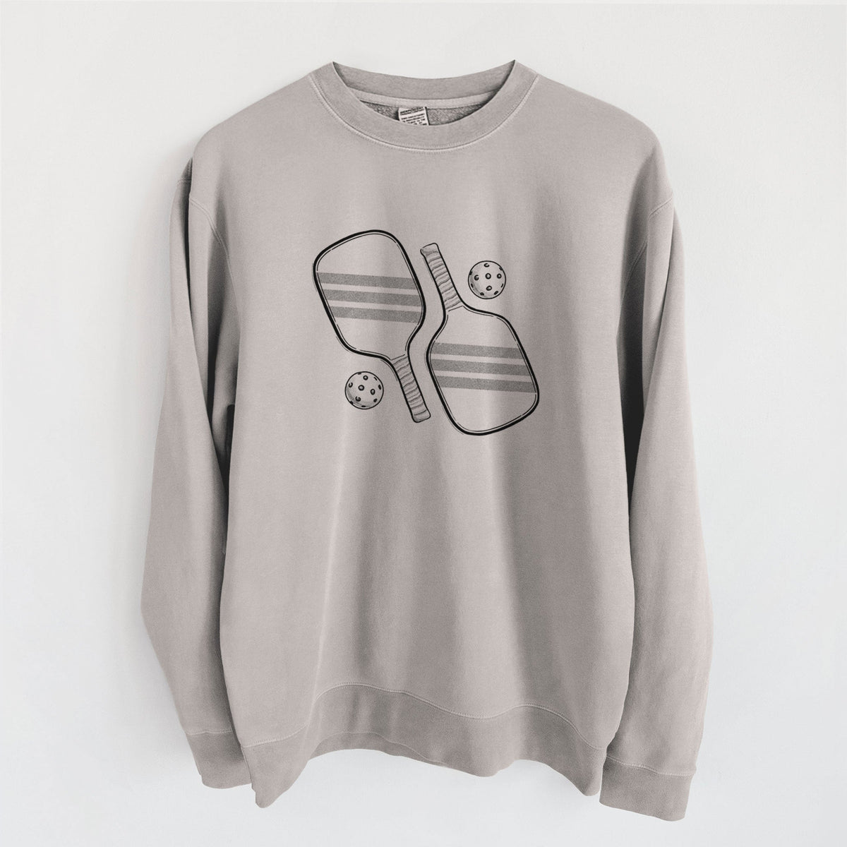 Pickleball Paddle Set - Unisex Pigment Dyed Crew Sweatshirt