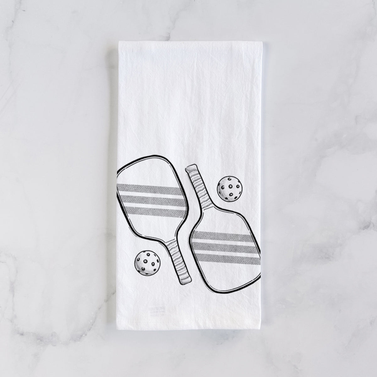 Pickleball Paddle Set Tea Towel