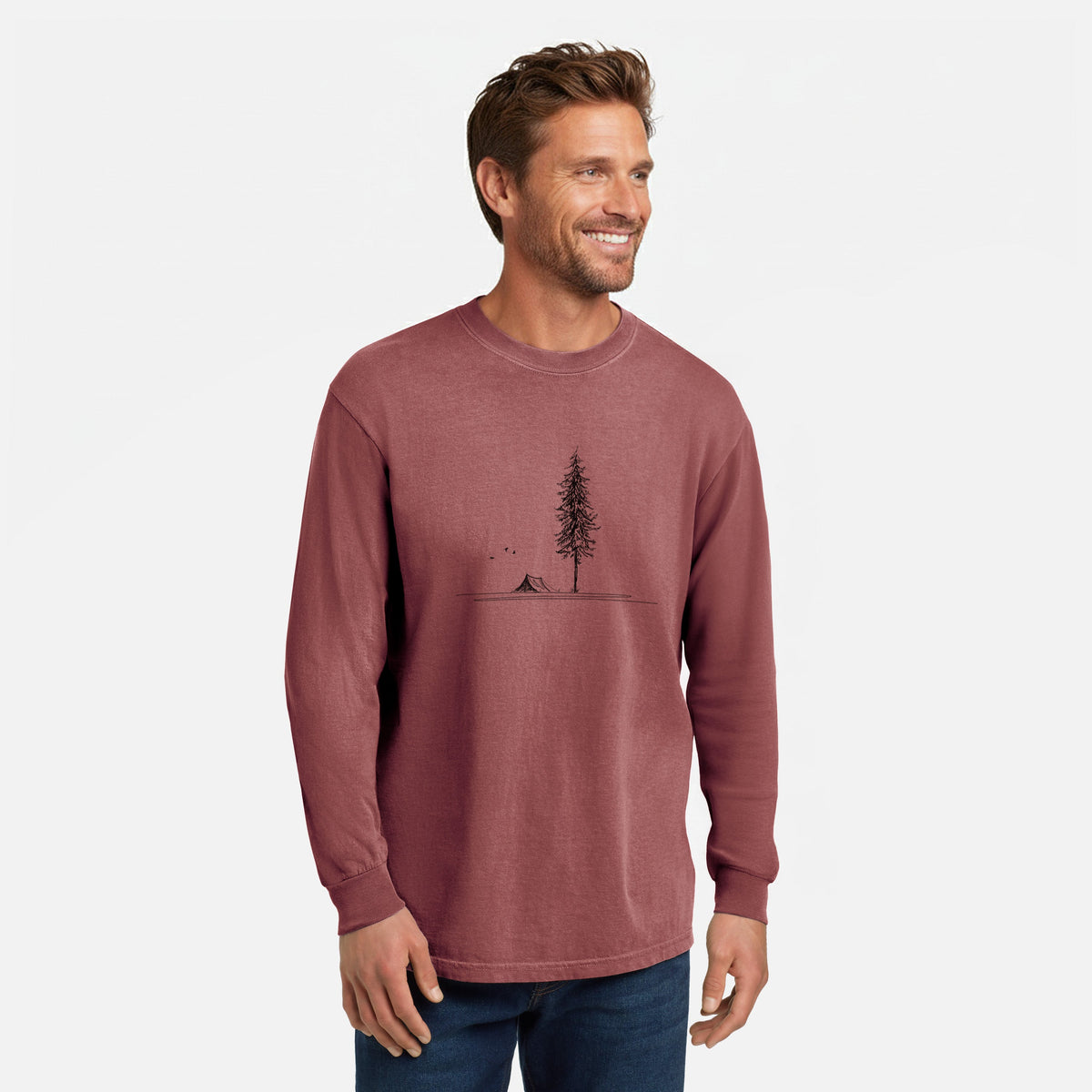 Pine Camp Vista - Unisex Comfort Colors 100% Cotton Long Sleeve