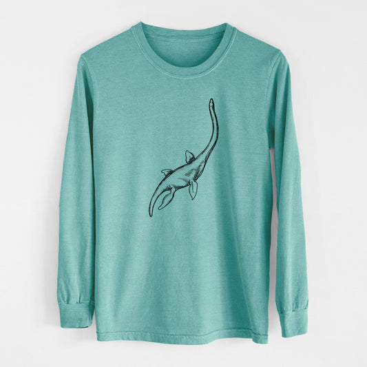 Plesiosaur - Plesiosaurus Dolichodeirus - Men's Heavyweight 100% Cotton Long Sleeve