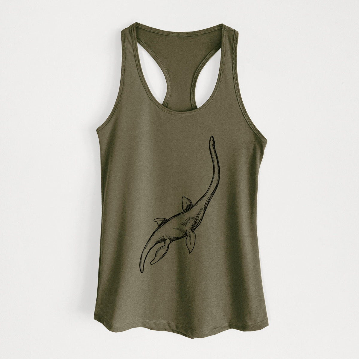 Plesiosaur - Plesiosaurus Dolichodeirus - Women's Racerback Tanktop