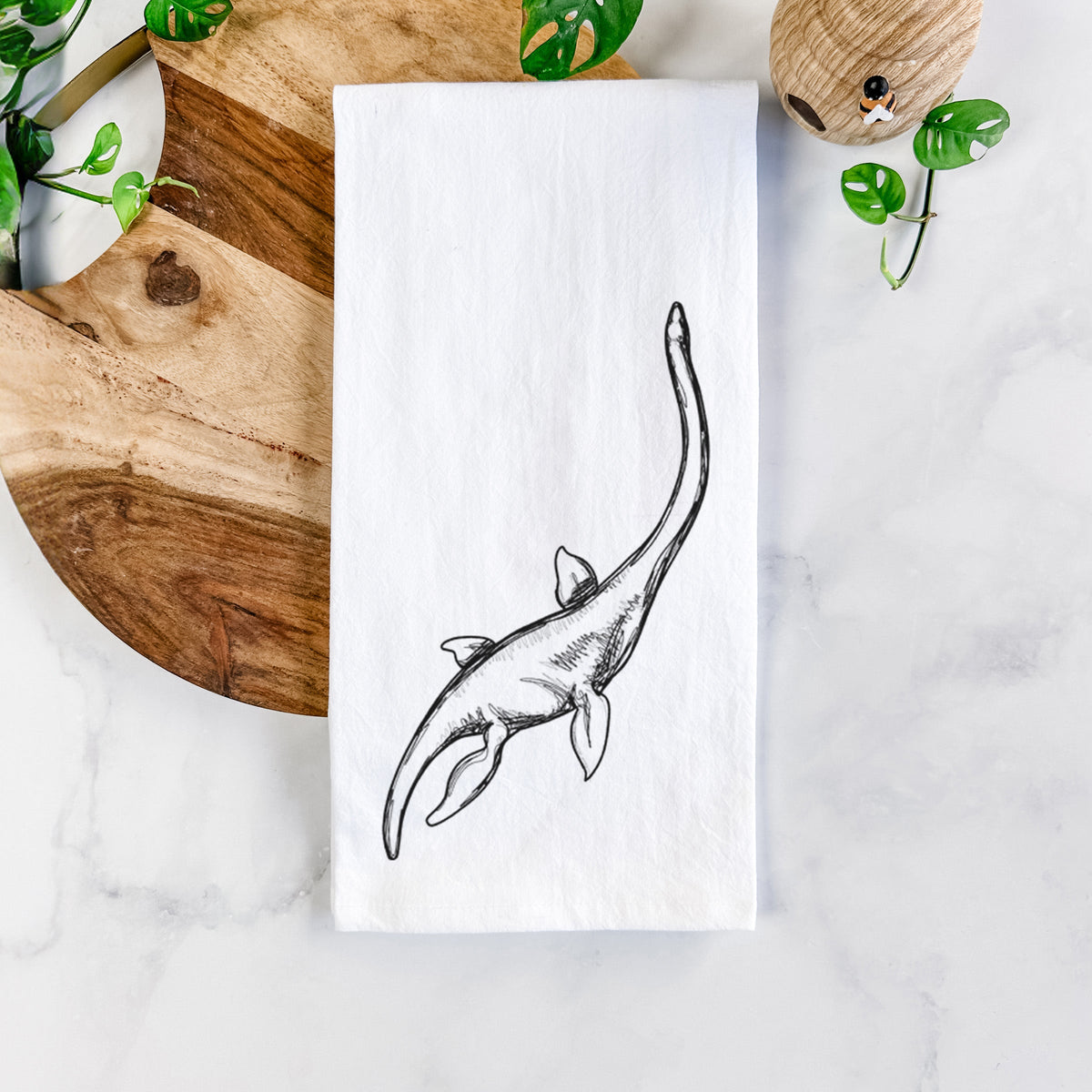 Plesiosaur - Plesiosaurus Dolichodeirus Tea Towel