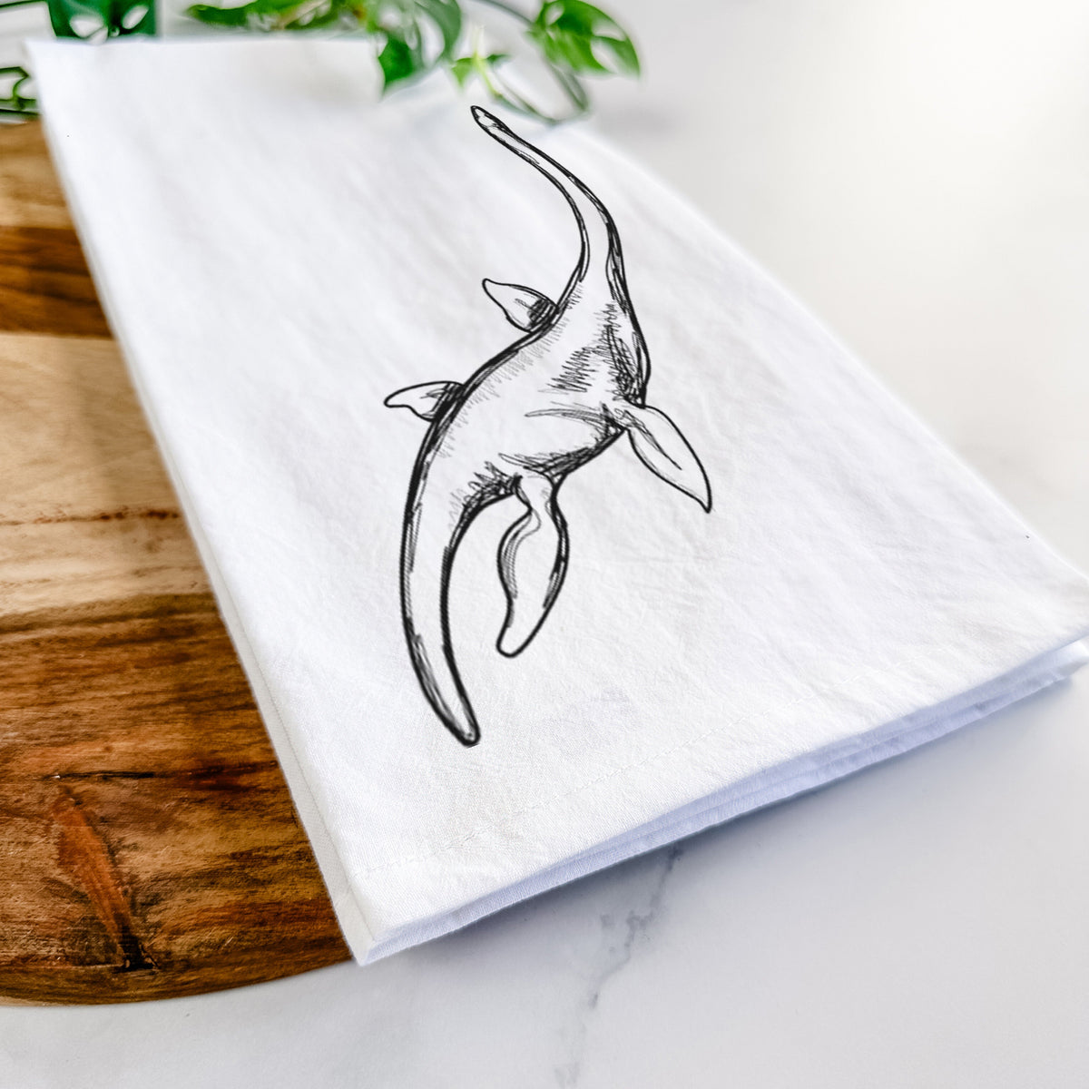Plesiosaur - Plesiosaurus Dolichodeirus Tea Towel