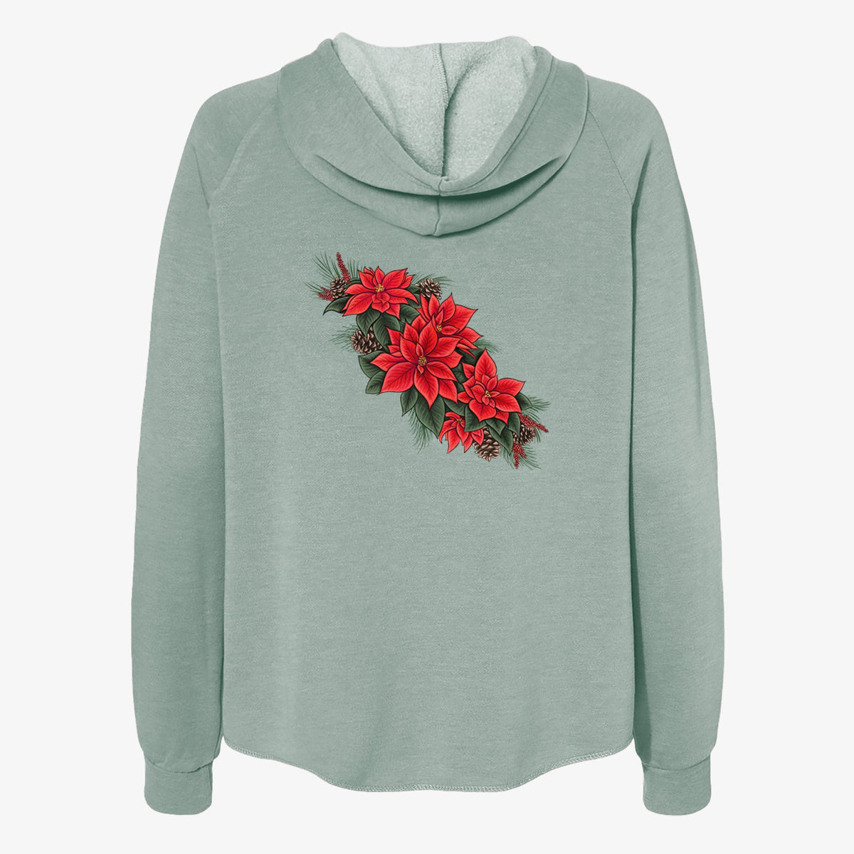 Poinsettia - Women's Cali Wave Zip-Up Sweatshirt