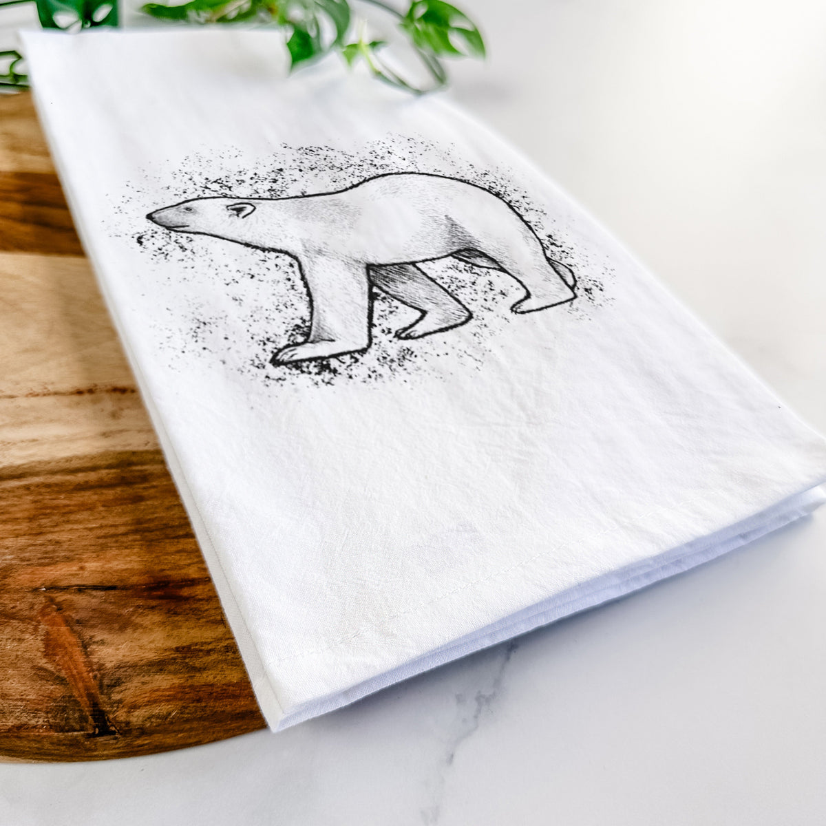 Polar Bear Tea Towel