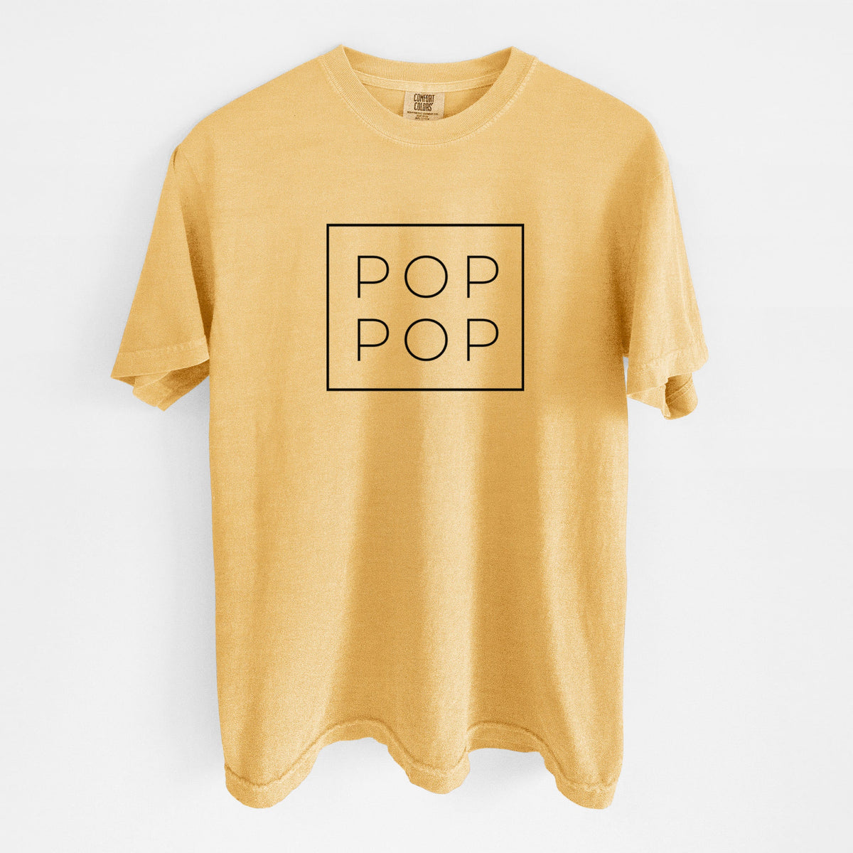 Pop Pop Boxed - Unisex Comfort Colors Garment-Dyed Heavyweight T-shirt