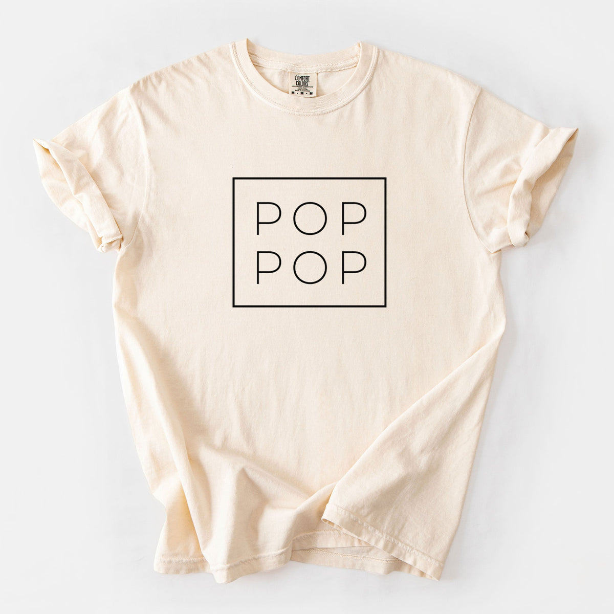 Pop Pop Boxed - Unisex Comfort Colors Garment-Dyed Heavyweight T-shirt