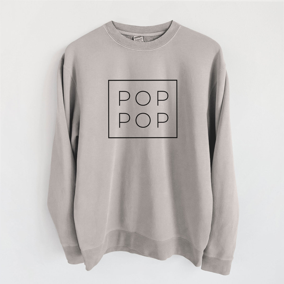 Pop Pop Boxed - Unisex Pigment Dyed Crew Sweatshirt