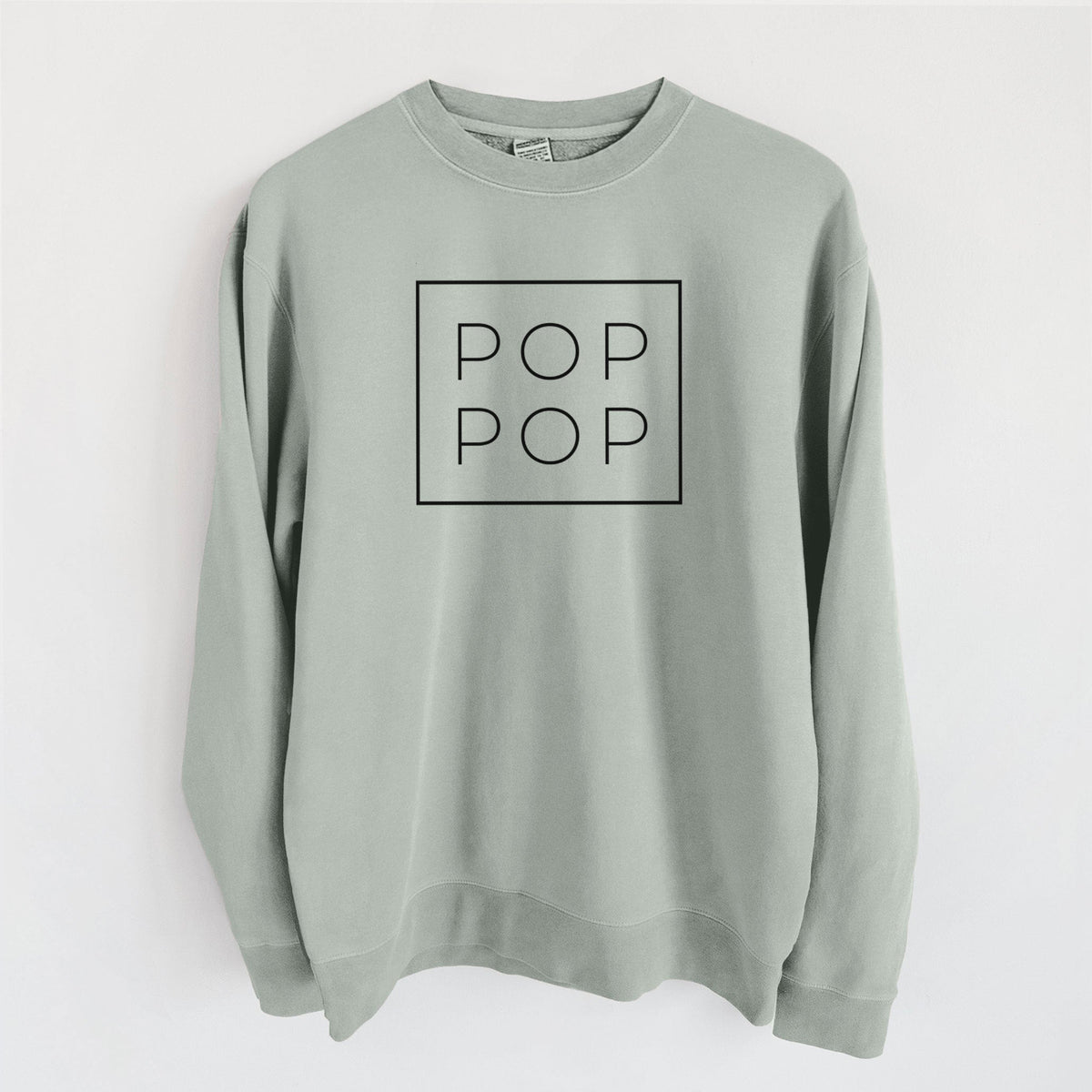 Pop Pop Boxed - Unisex Pigment Dyed Crew Sweatshirt