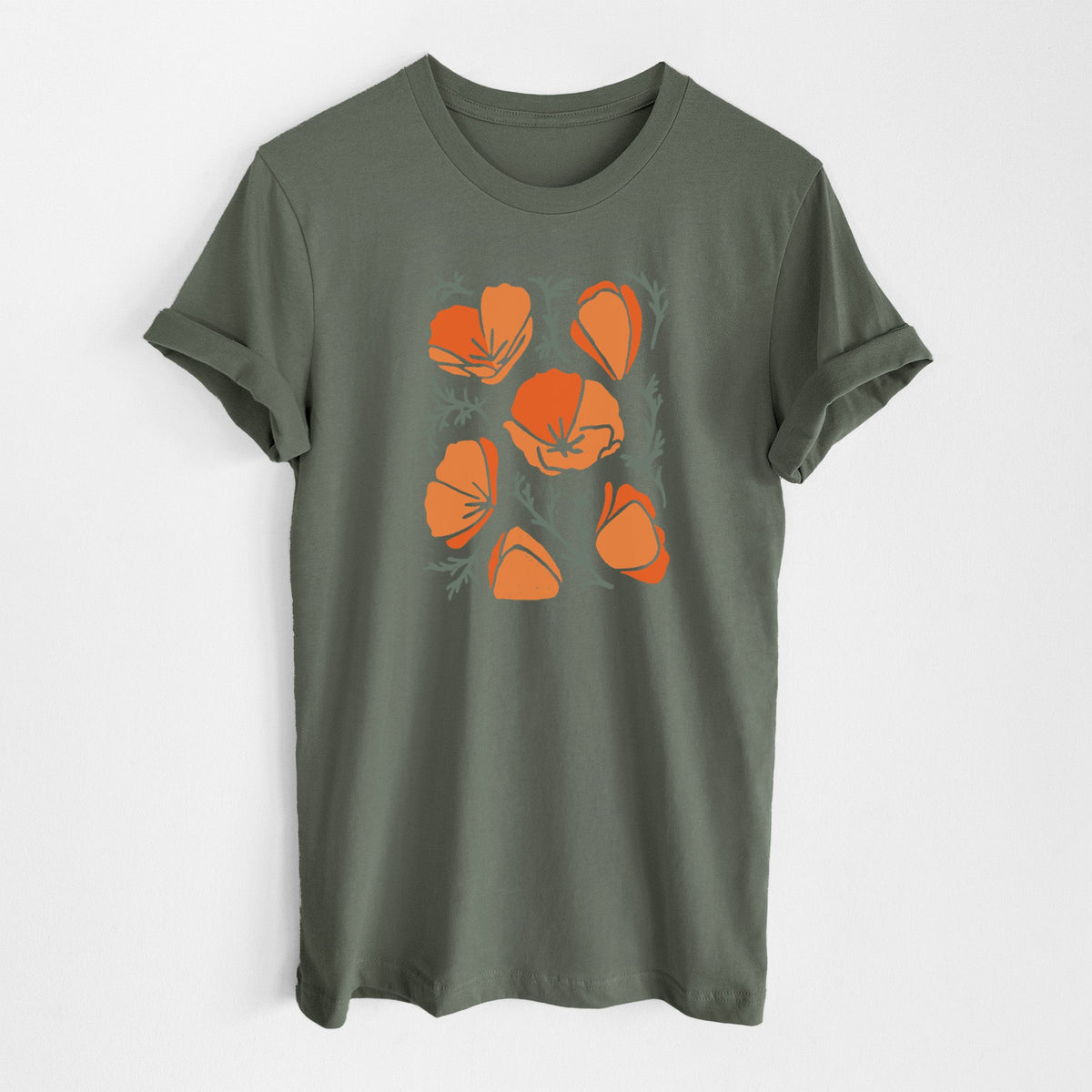 Poppy Vibes - Lightweight 100% Cotton Unisex Crewneck