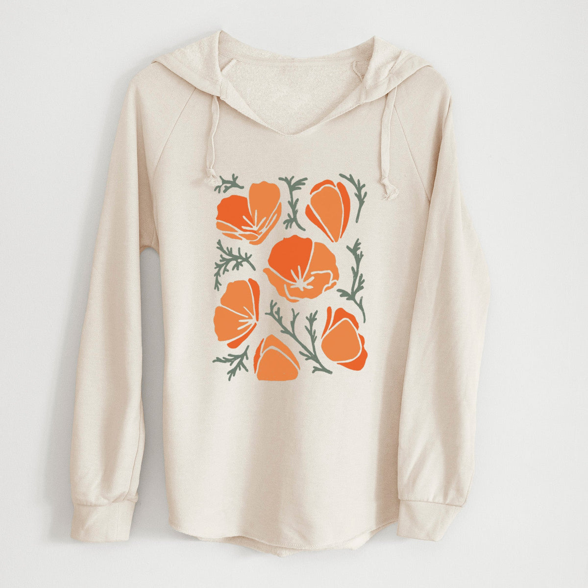 Poppy Vibes - Cali Wave Hooded Sweatshirt