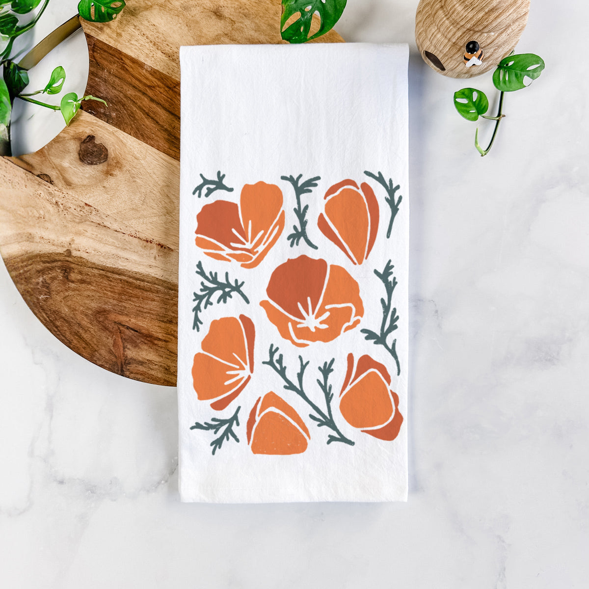 Poppy Vibes Tea Towel