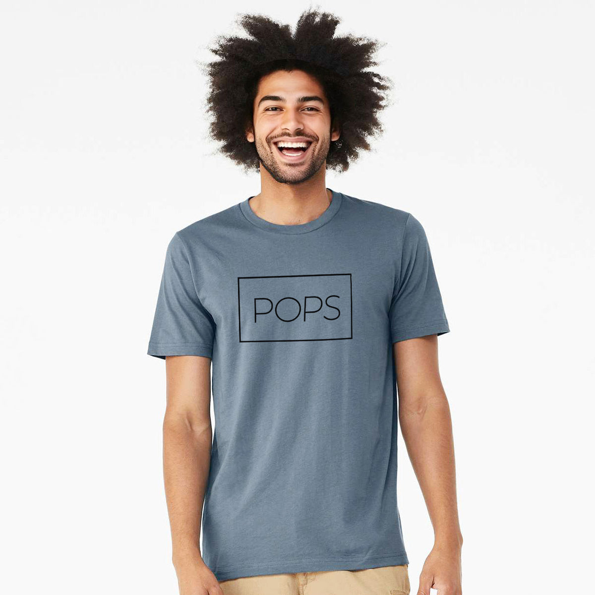 Pops Boxed 1 line - Lightweight 100% Cotton Unisex Crewneck