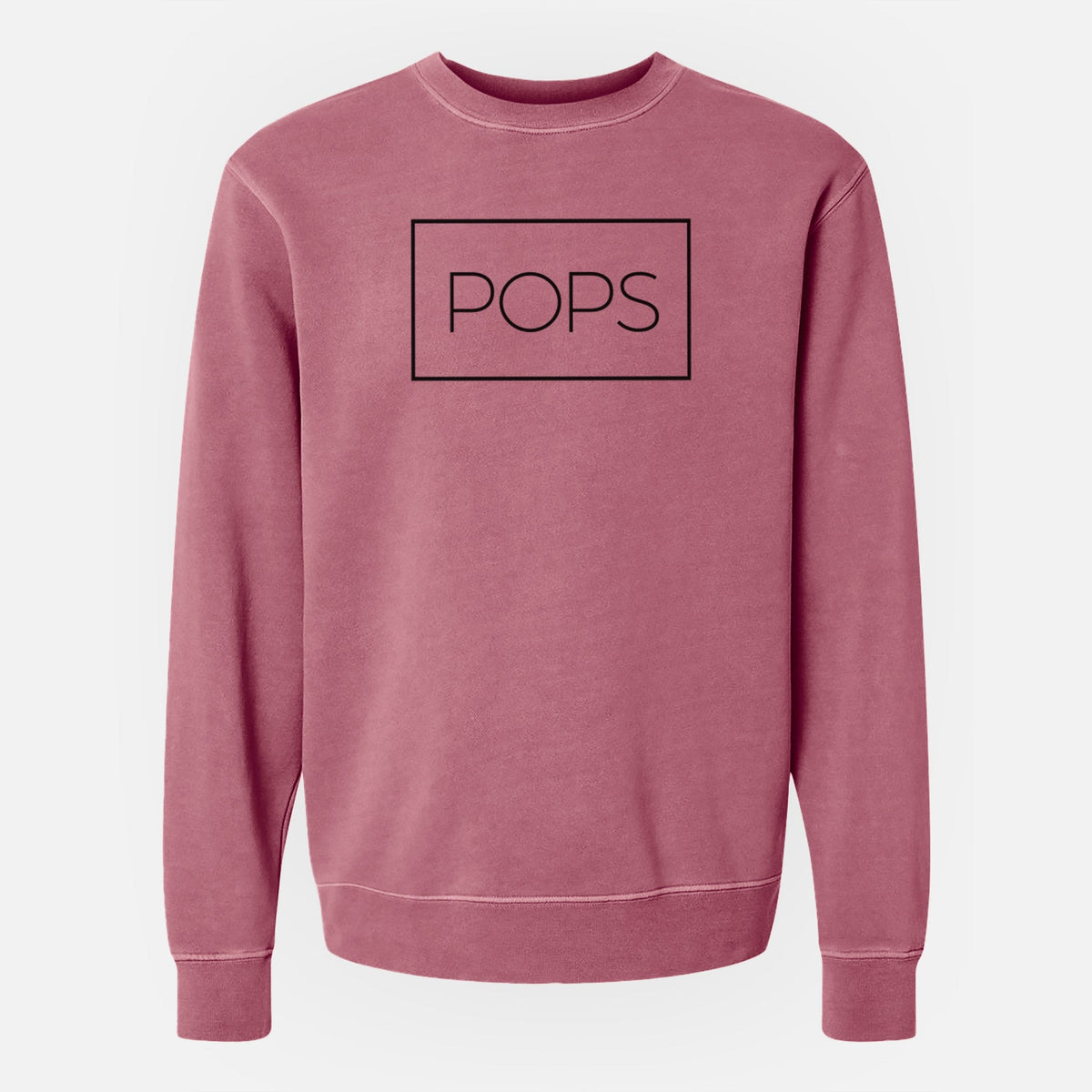Pops Boxed 1 line - Unisex Pigment Dyed Crew Sweatshirt