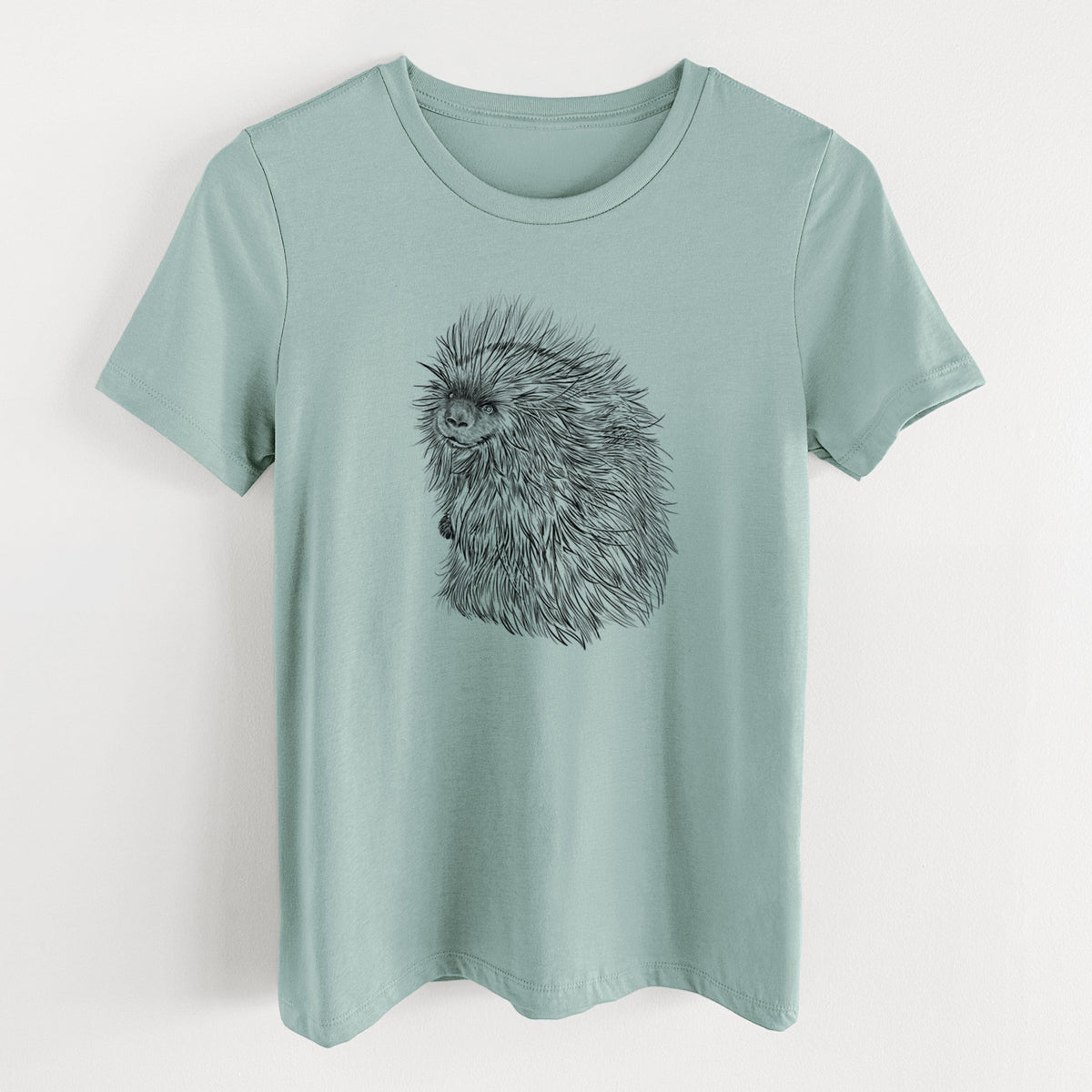 North American Porcupine - Erethizon dorsatum - Women's Lightweight Relaxed Fit 100% Cotton Crewneck