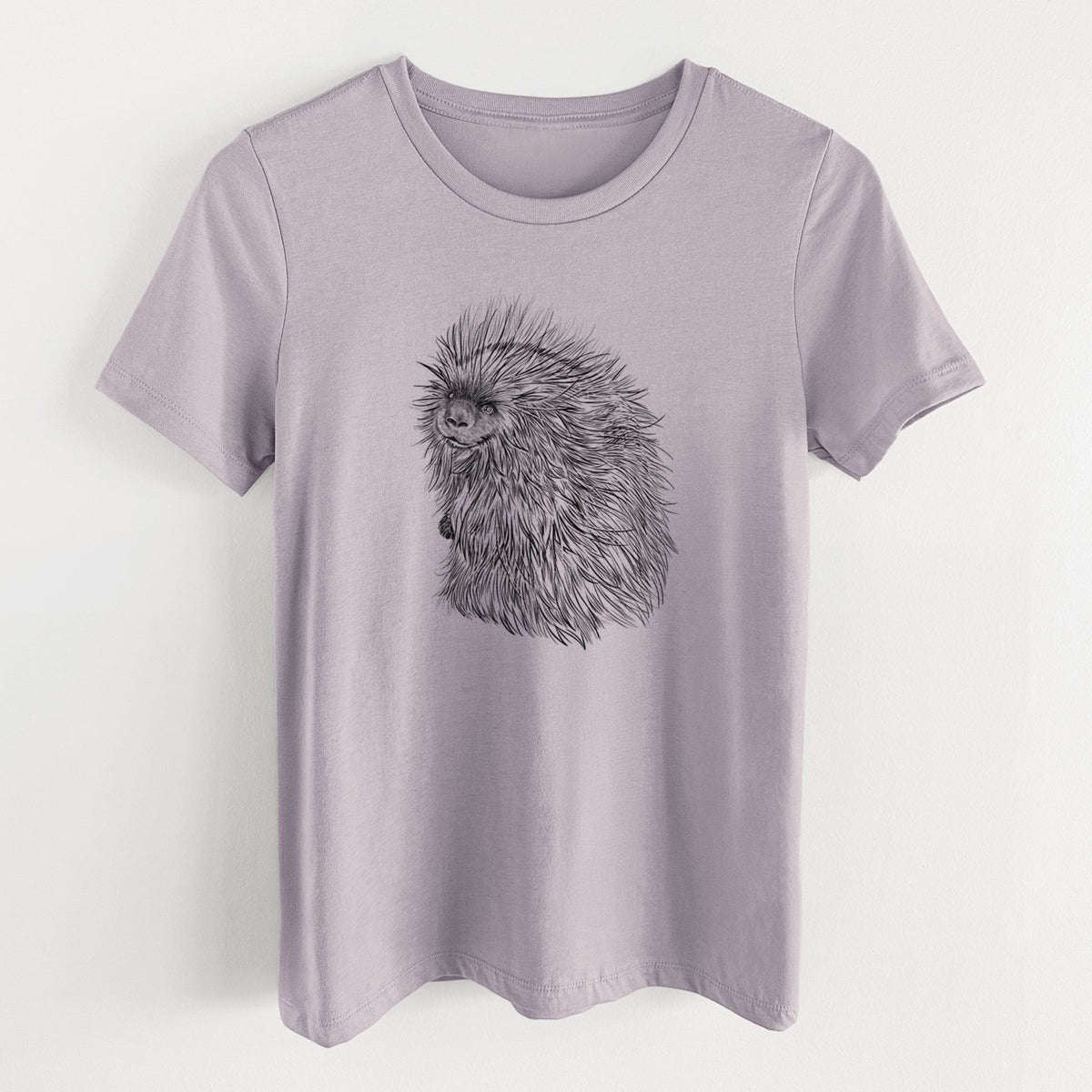 North American Porcupine - Erethizon dorsatum - Women's Lightweight Relaxed Fit 100% Cotton Crewneck