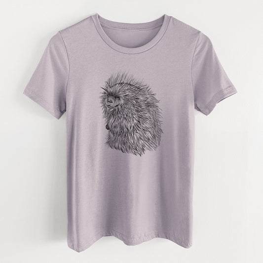 North American Porcupine - Erethizon dorsatum - Women's Lightweight Relaxed Fit 100% Cotton Crewneck