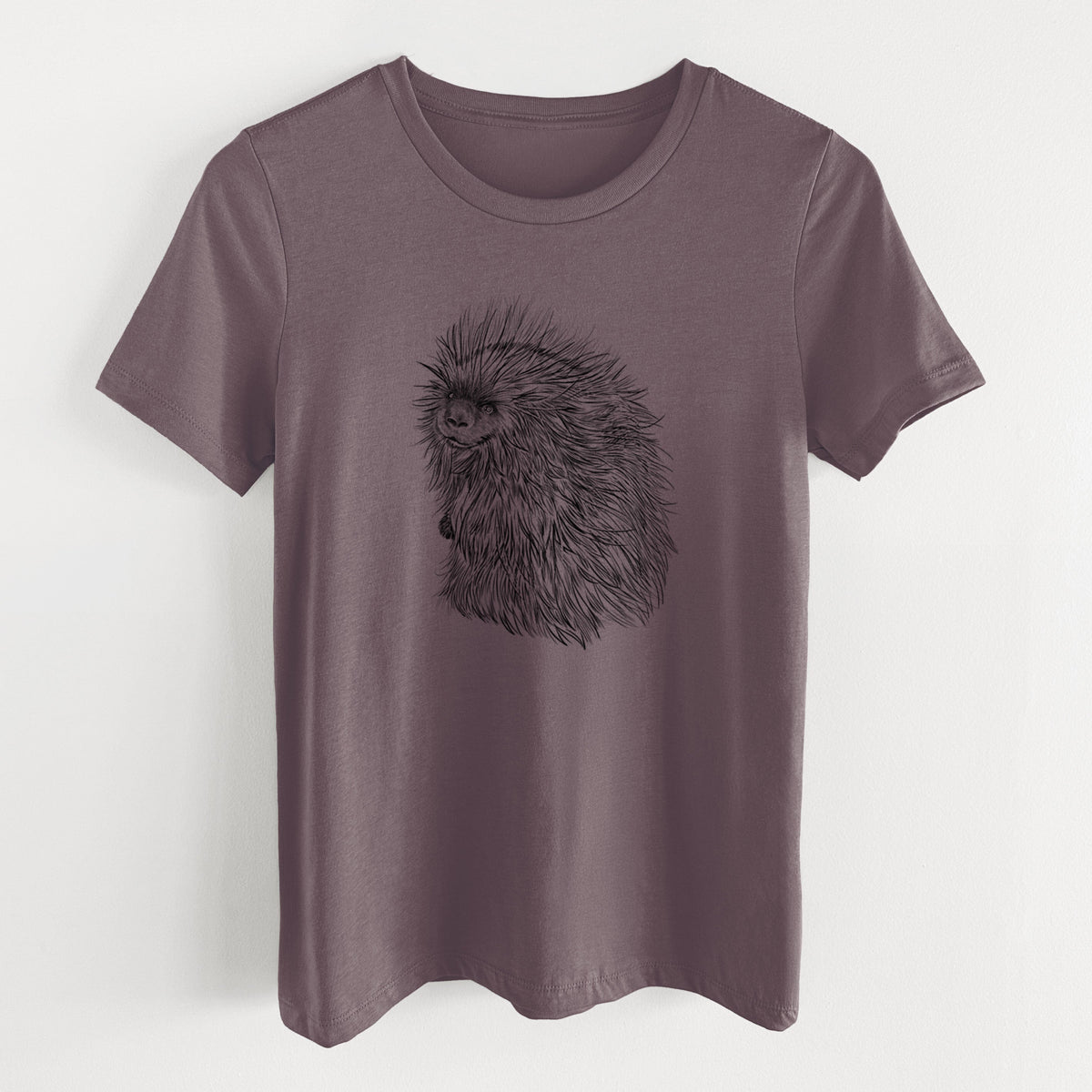 North American Porcupine - Erethizon dorsatum - Women's Lightweight Relaxed Fit 100% Cotton Crewneck