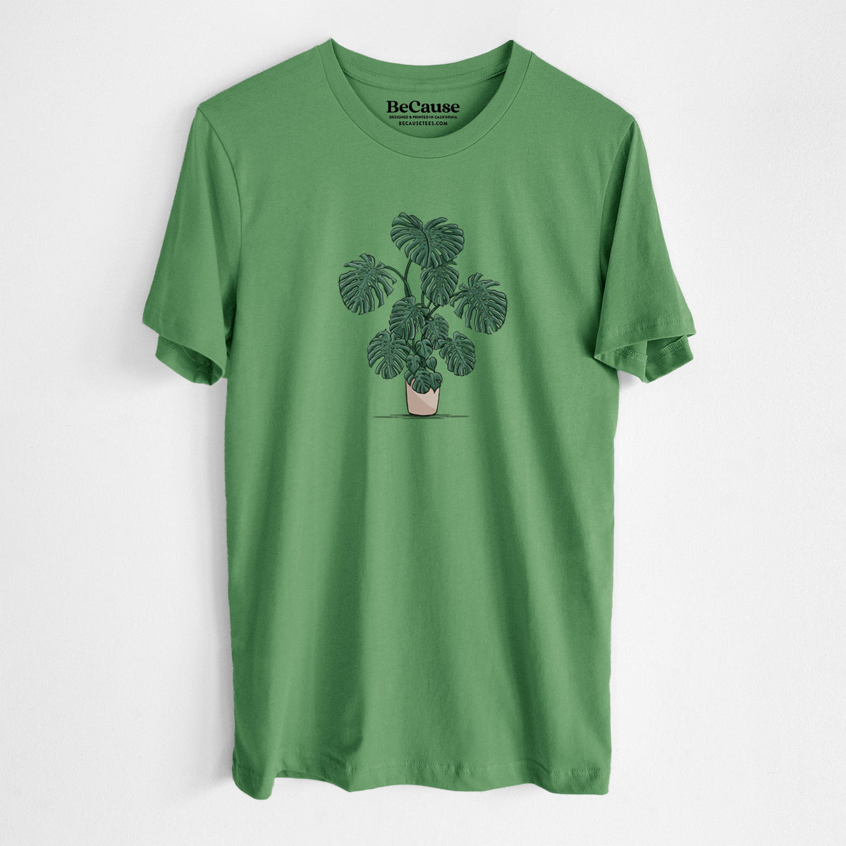 Potted Monstera Plant - Lightweight 100% Cotton Unisex Crewneck