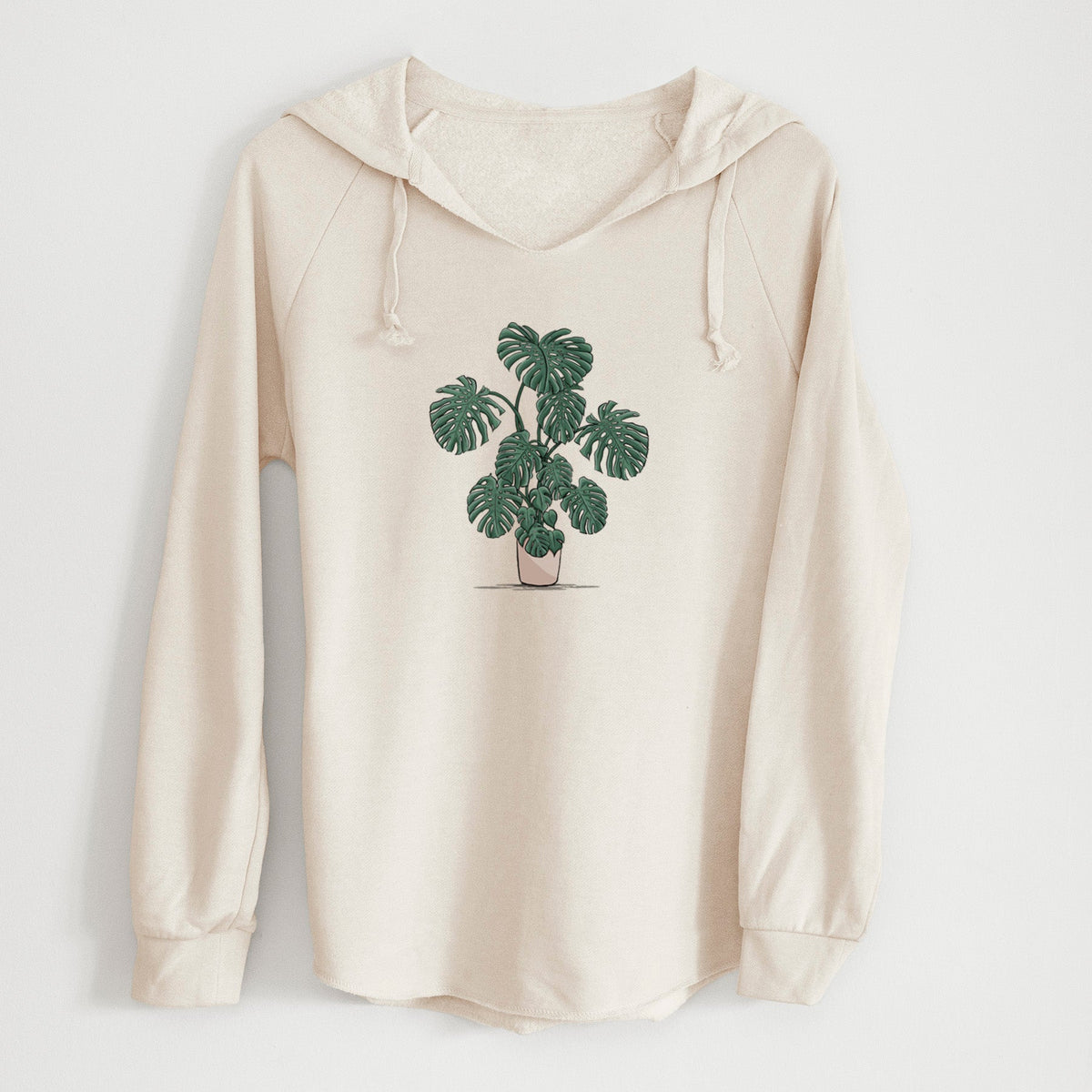 Potted Monstera Plant - Cali Wave Hooded Sweatshirt