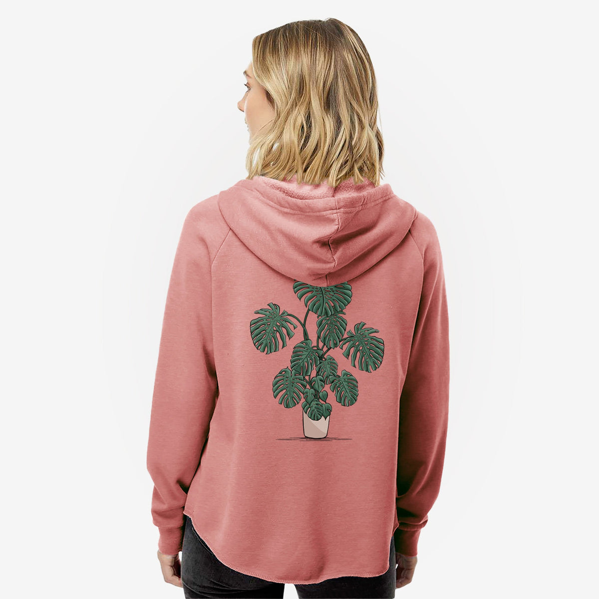 PottedMonstera - Women's Cali Wave Zip-Up Sweatshirt