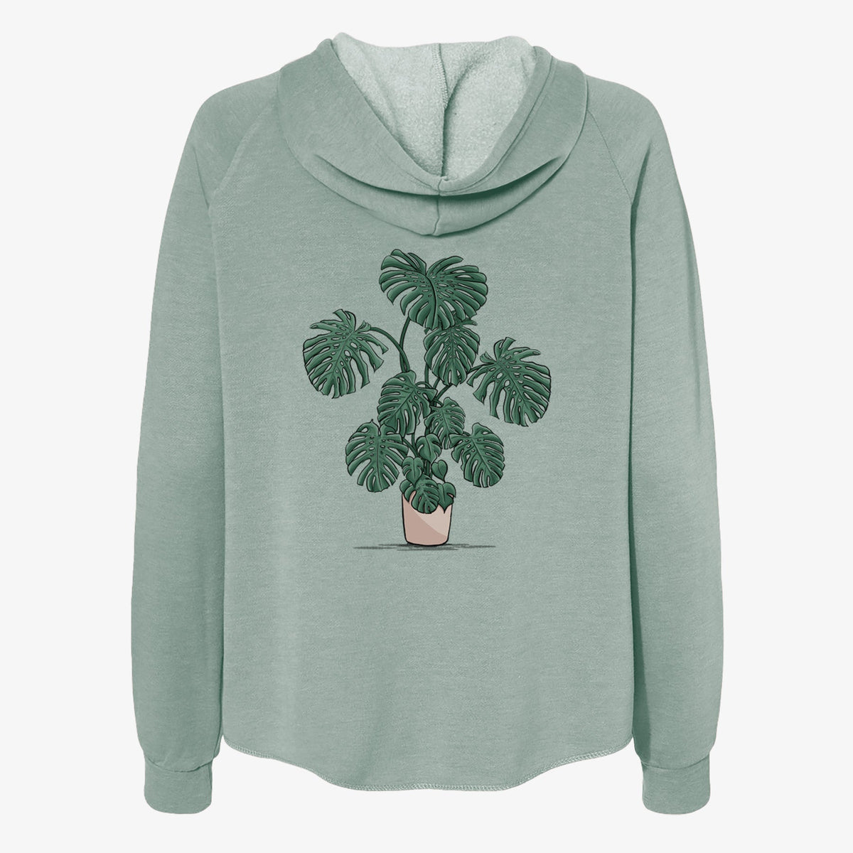 PottedMonstera - Women's Cali Wave Zip-Up Sweatshirt